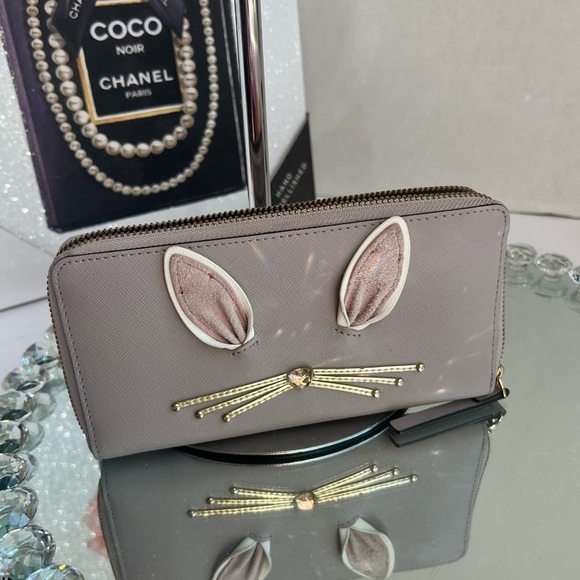 Kate Spade bunny collection sold out Saffiano Leather Wallet like new - Picture 3 of 9